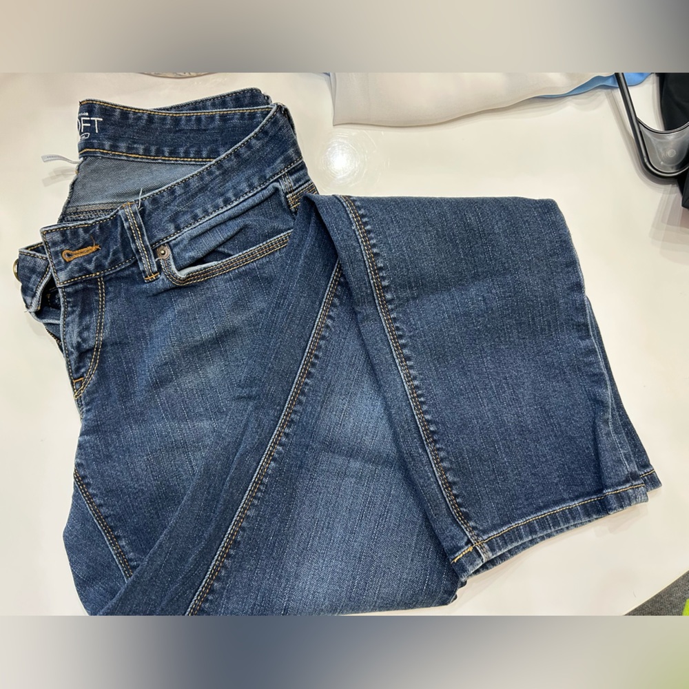 Brand New Loft Curvy Straight Women's Blue Jeans